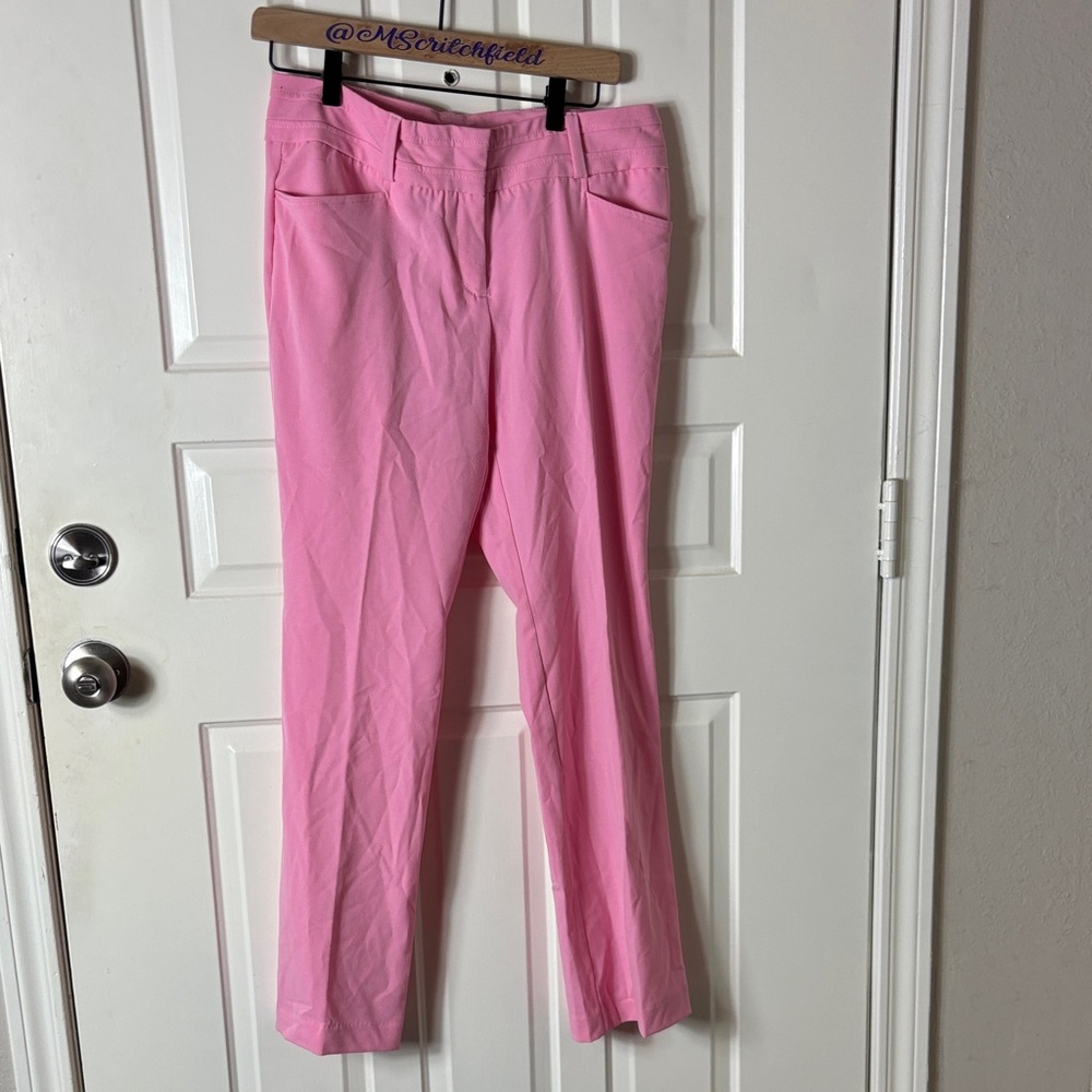 New York & Company Light Pink Trousers 8P 8 petite